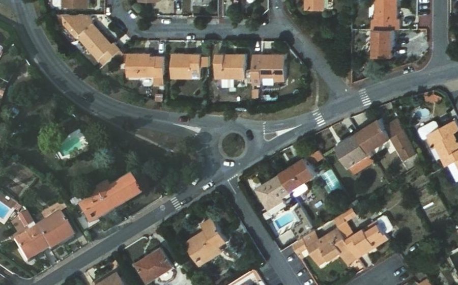 Vue aérienne du Rue de Chagnolet