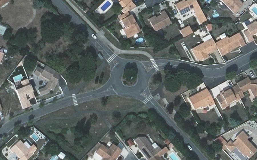 Vue aérienne du Rue du Lieutenant Botton