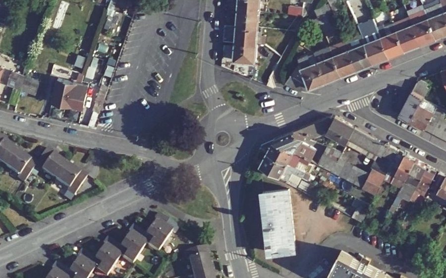 Vue aérienne du Place de l'Espérance