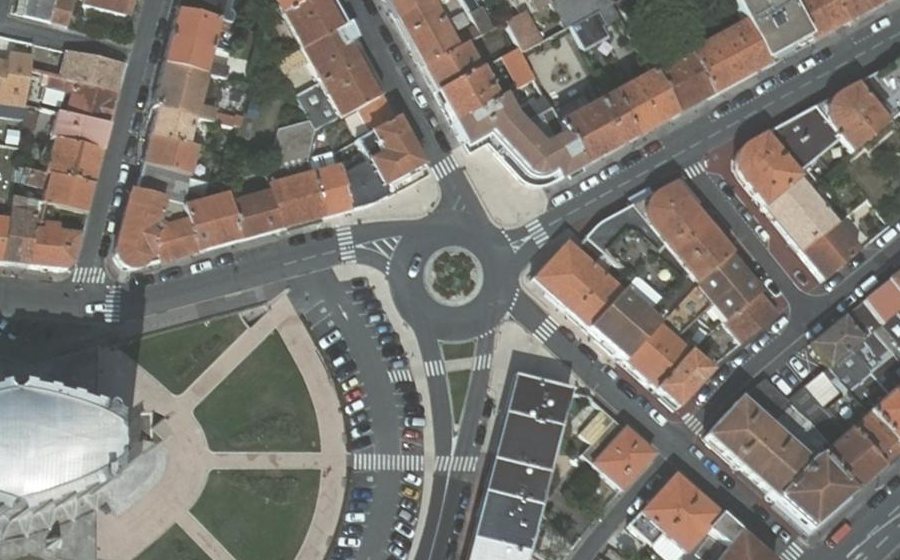 Vue aérienne du Rond-Point Jacques Dussouil