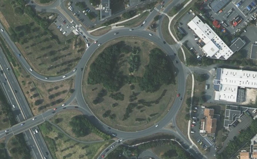 Vue aérienne du Rond-Point de la République