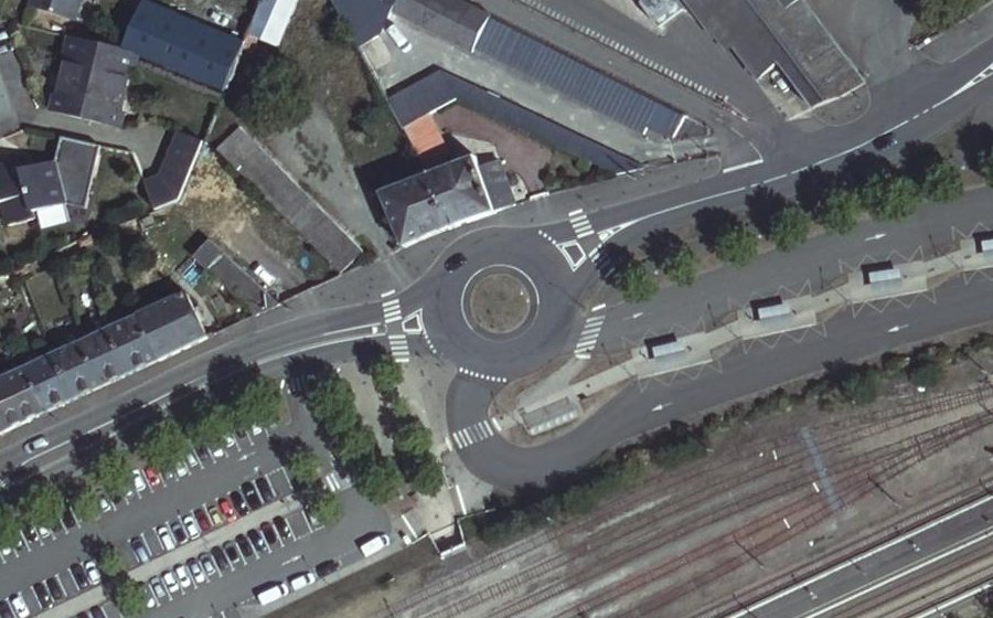 Vue aérienne du Rue de la Petite Vitesse