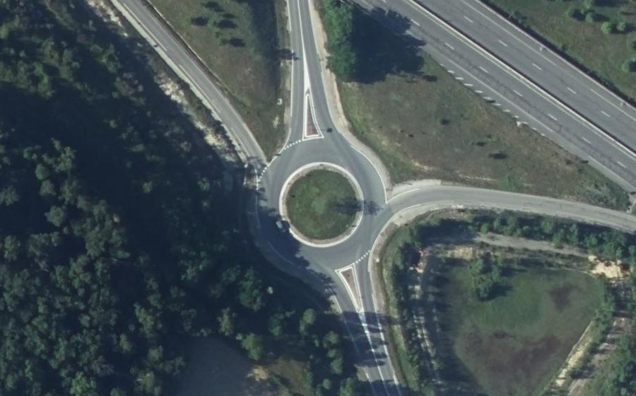 Vue aérienne du Route de Revel