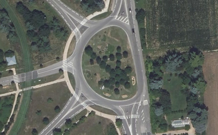 Vue aérienne du Rue de l'Aviation