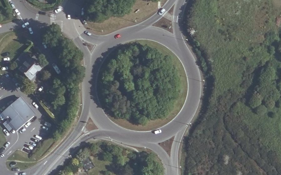 Vue aérienne du Rond-Point de Malkoff