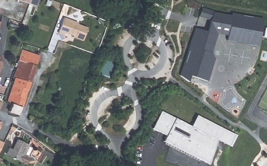 Vue aérienne du Rond-Point Alphonse Daudet
