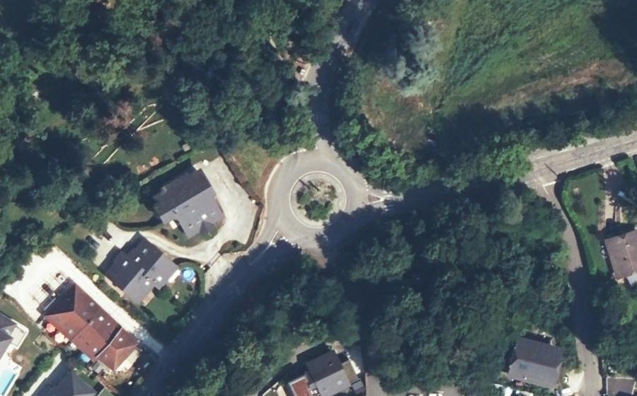 Vue aérienne du Carrefour des Combaruches