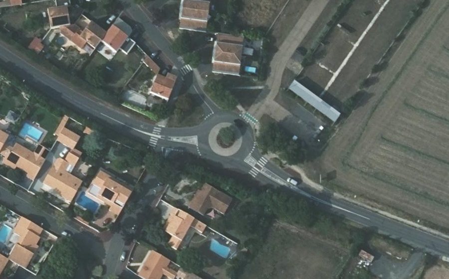 Vue aérienne du Rue du Péré