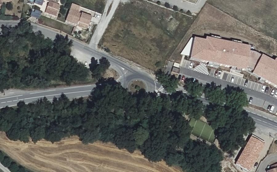 Vue aérienne du Rond-Point de Saint-Alban