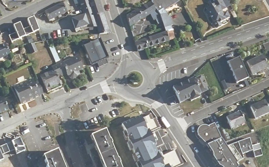 Vue aérienne du Rond-Point de la Fontaine Morin