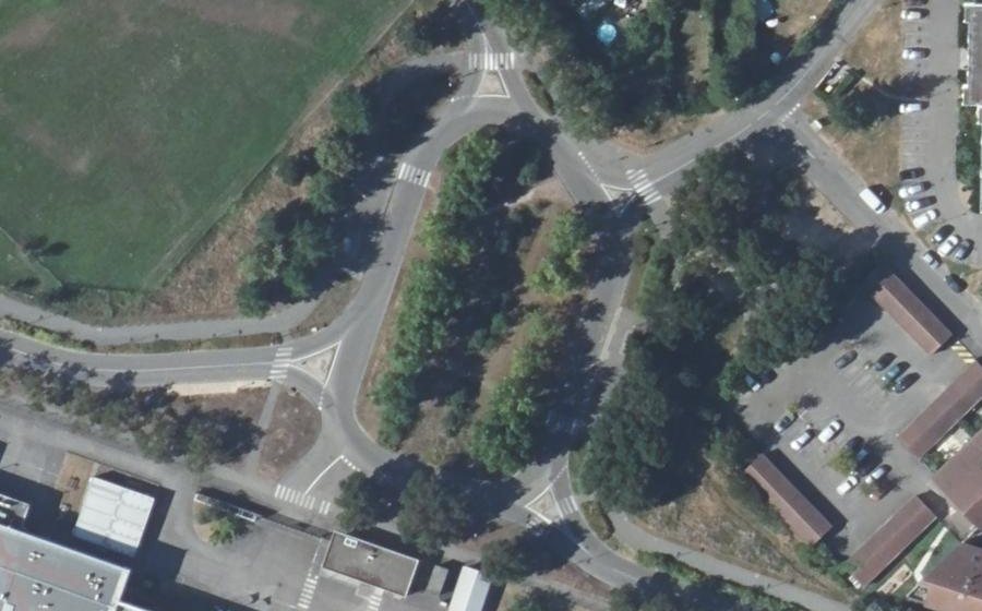 Vue aérienne du Place des Énergies Nouvelles