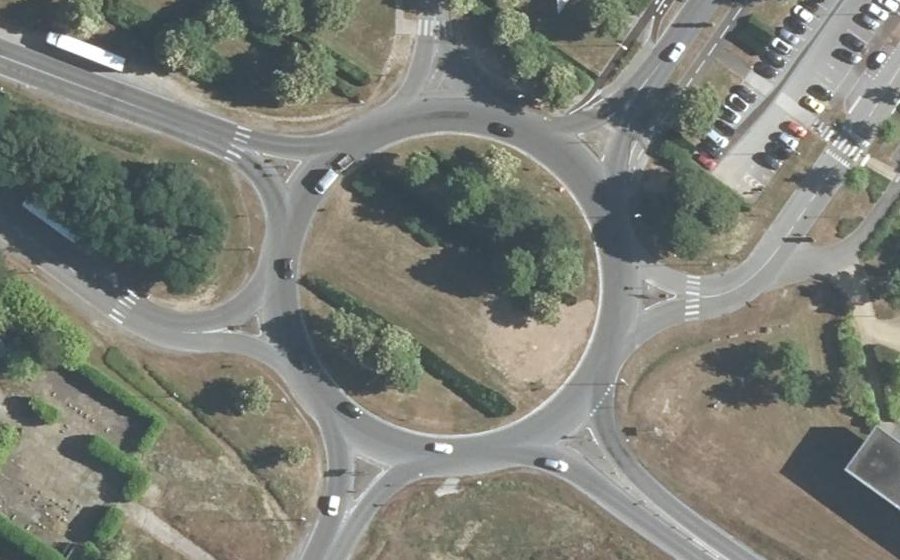 Vue aérienne du Rond-Point du Zoopôle