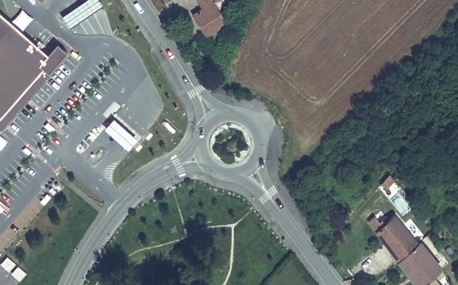 Vue aérienne du Route de Gratentour