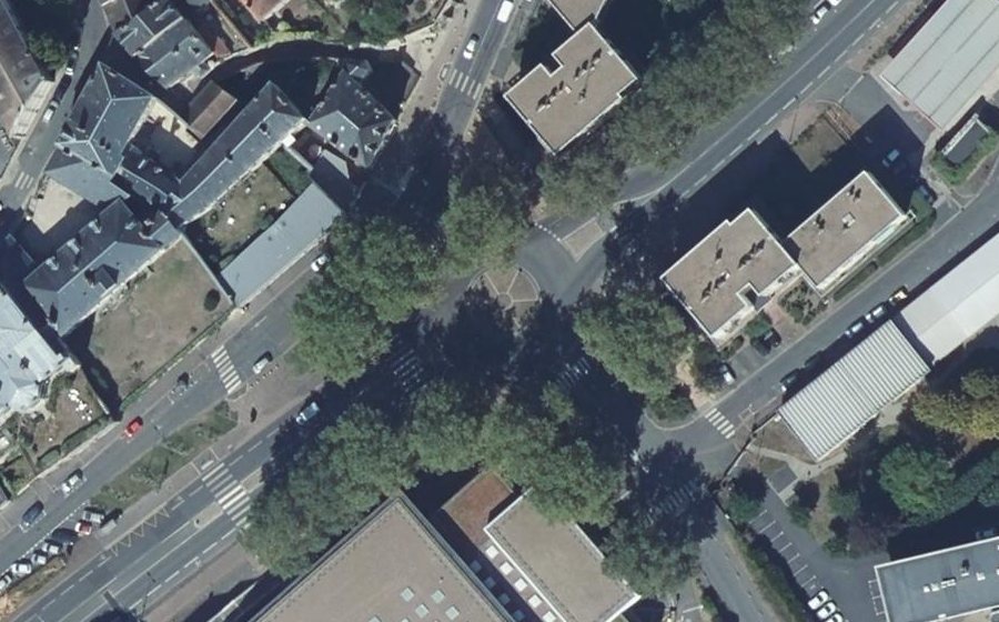 Vue aérienne du Rond-Point Saint-Nicolas