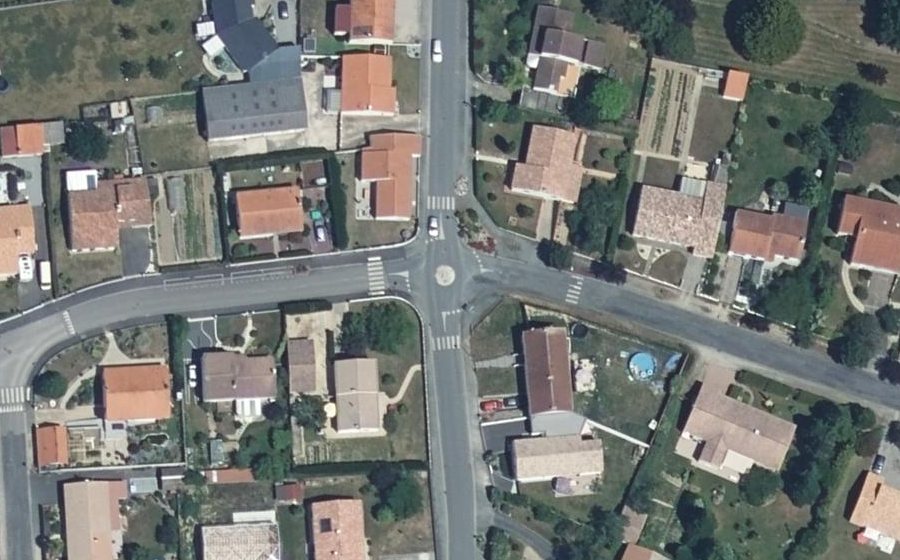 Vue aérienne du Rue de la Gare