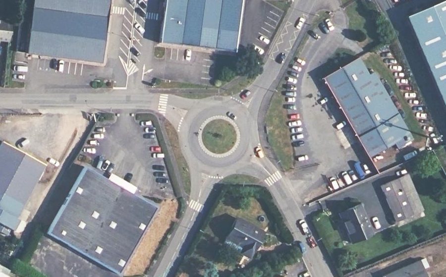 Vue aérienne du Giratoire de Pinson