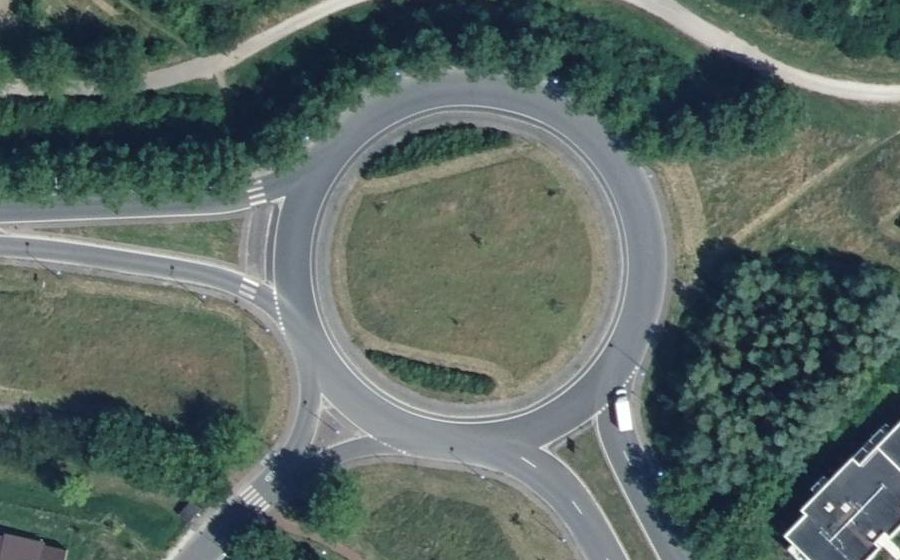 Vue aérienne du Rond-Point de Grâce