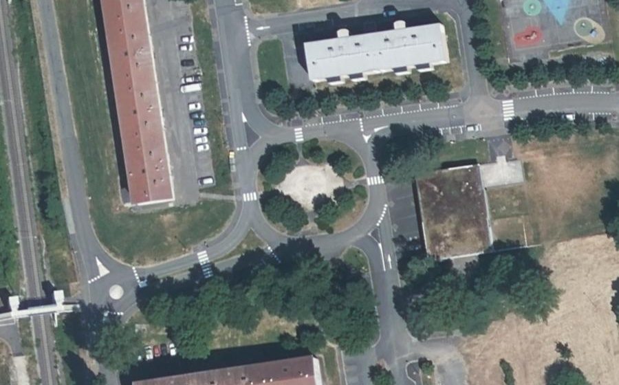 Vue aérienne du Rue des Vosges