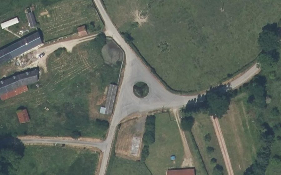Vue aérienne du Route du Biéville