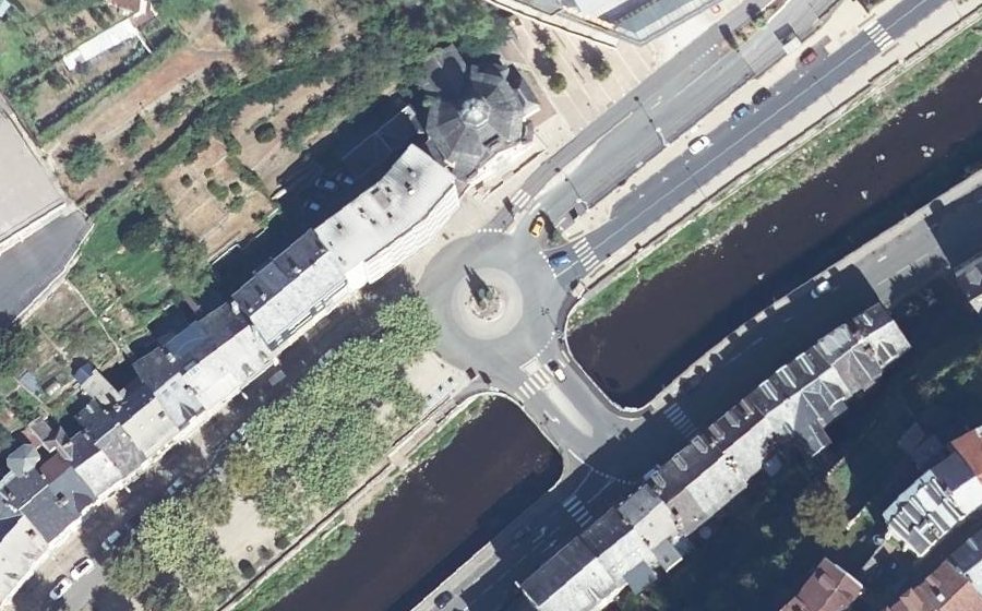 Vue aérienne du Carrefour Jean-Baptiste Champeix
