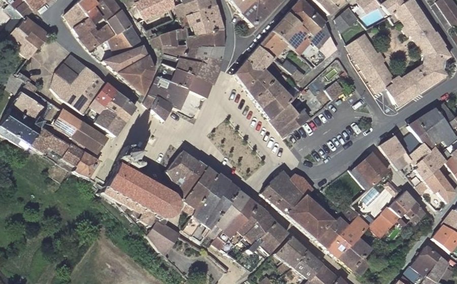 Vue aérienne du Place Gambetta