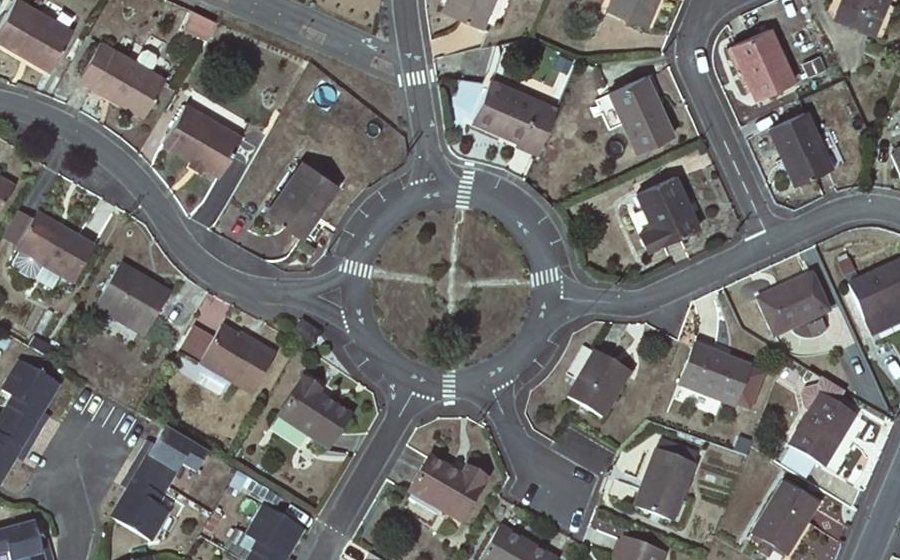 Vue aérienne du Rond-Point des Roitelets