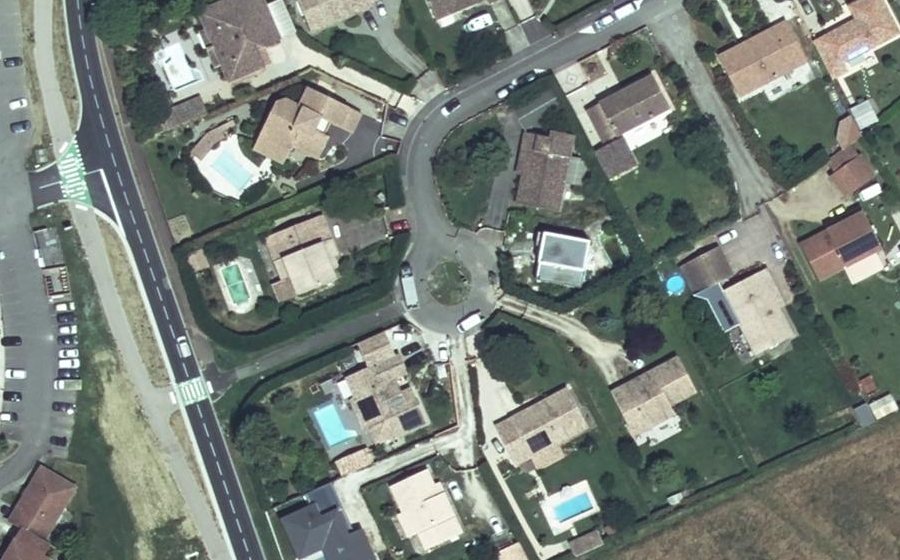 Vue aérienne du Rue des Tournesols