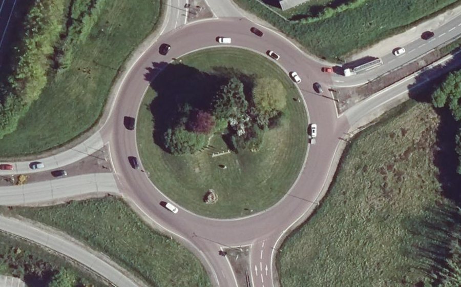 Vue aérienne du Rond-Point André Malraux