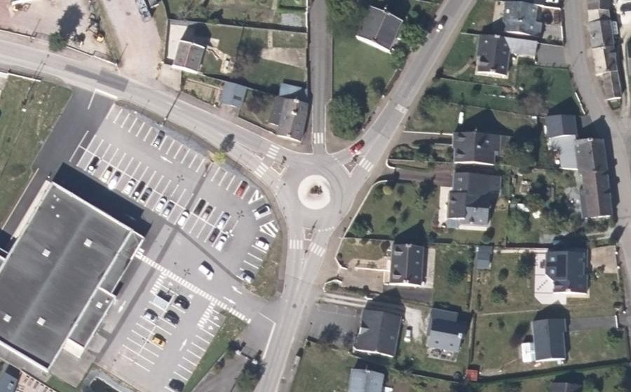 Vue aérienne du Giratoire des Tilleuls