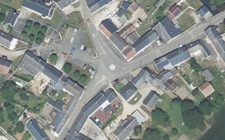 Vue aérienne du Place Louis Joseph Soulas