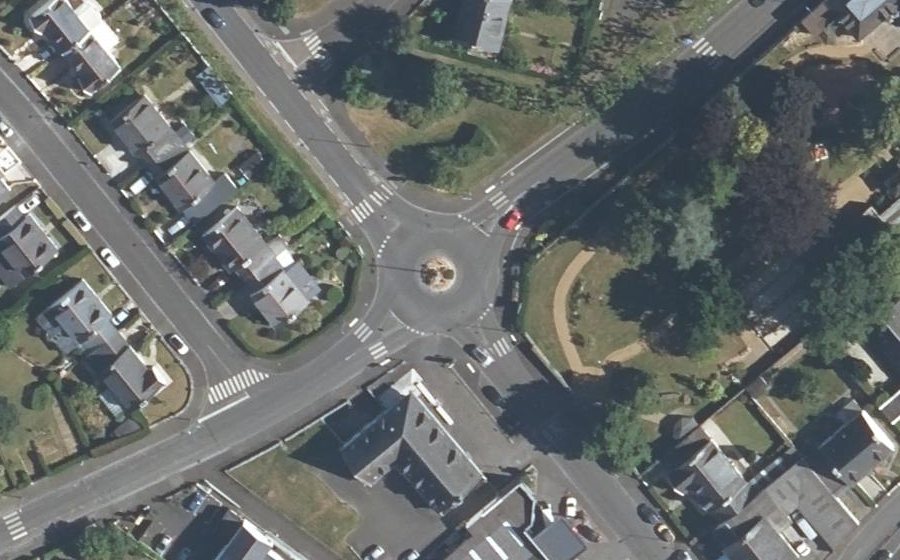 Vue aérienne du Rond-Point de la République