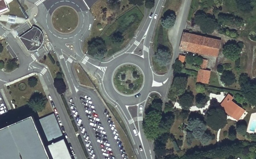 Vue aérienne du Rond-Point du CEAT