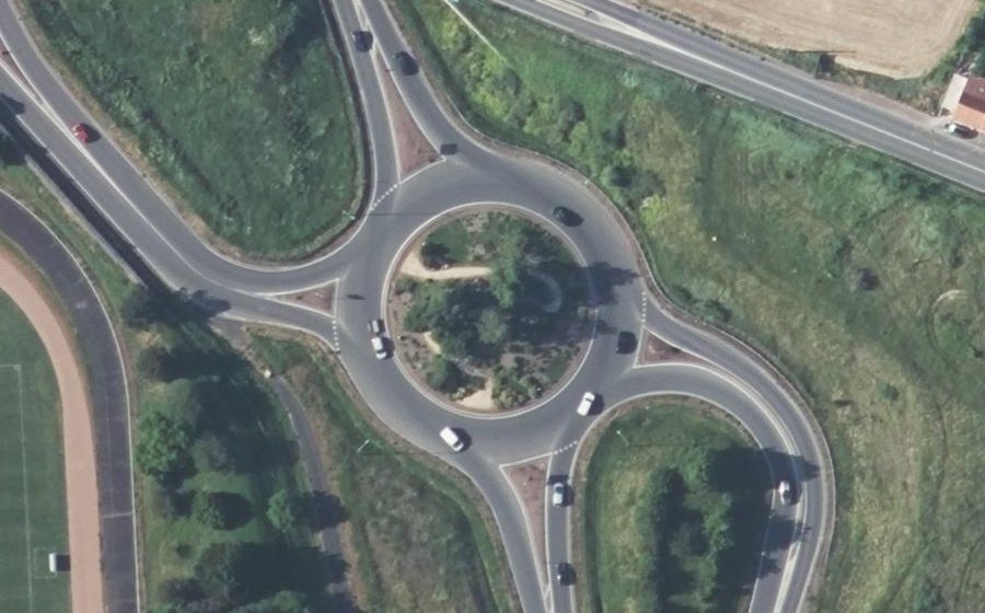 Vue aérienne du Rond-Point de Charlet
