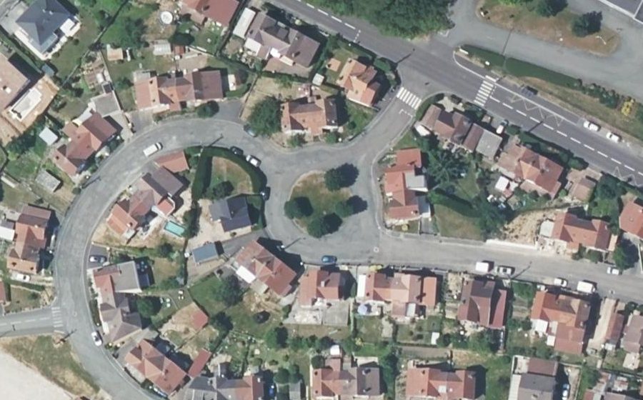 Vue aérienne du Rue Émile Marchegay