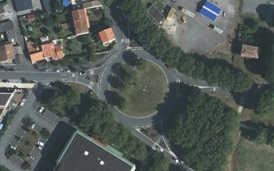 Vue aérienne du Rond-Point du Polygone