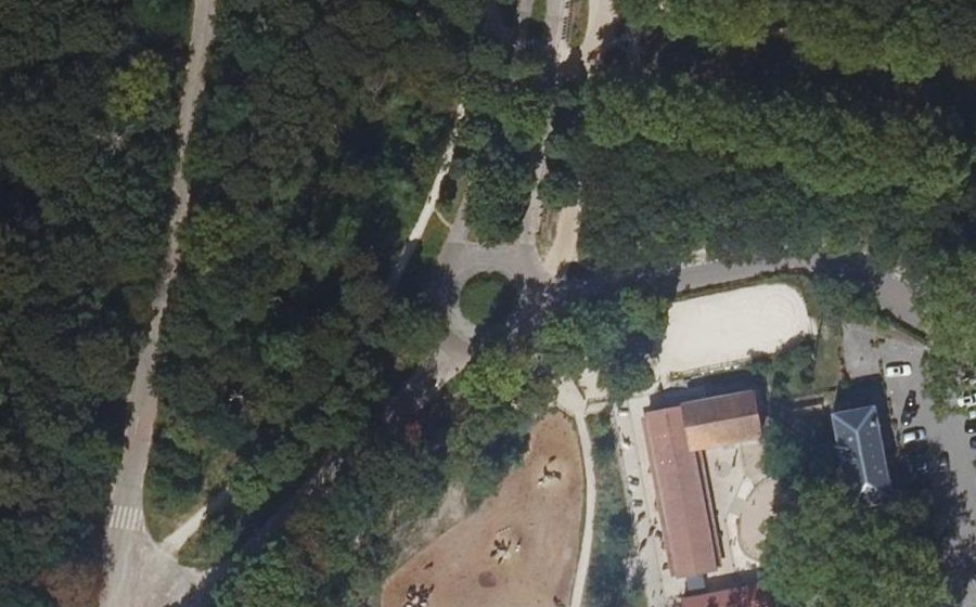 Vue aérienne du Avenue du Polygone