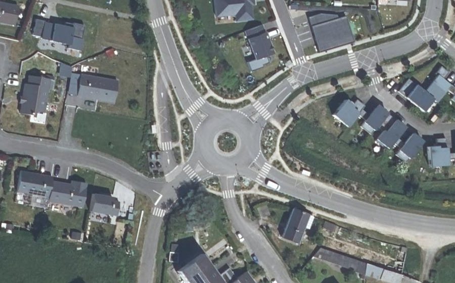 Vue aérienne du Rond-Point du Domaine du Matz