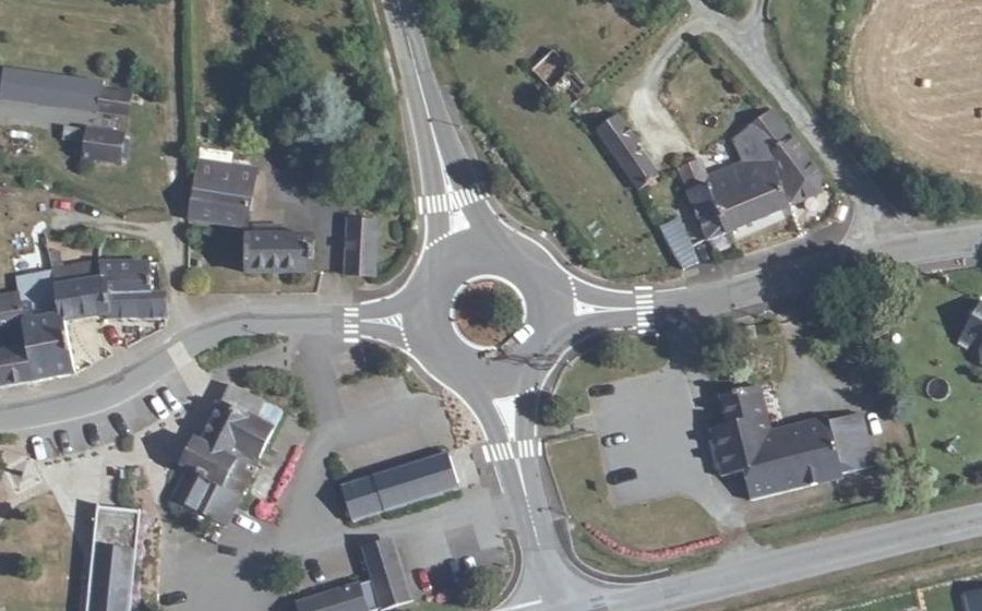 Vue aérienne du Place Rosmadec