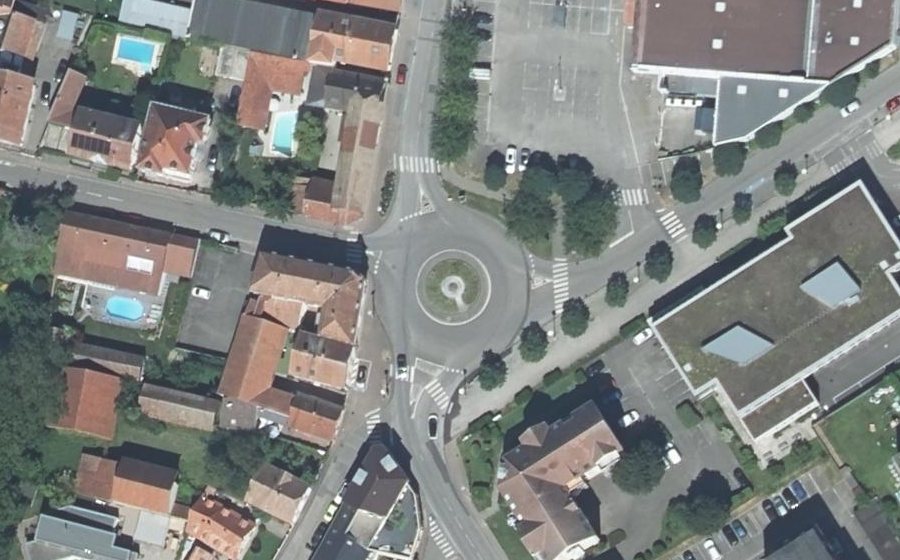 Vue aérienne du Rue du Général de Gaulle
