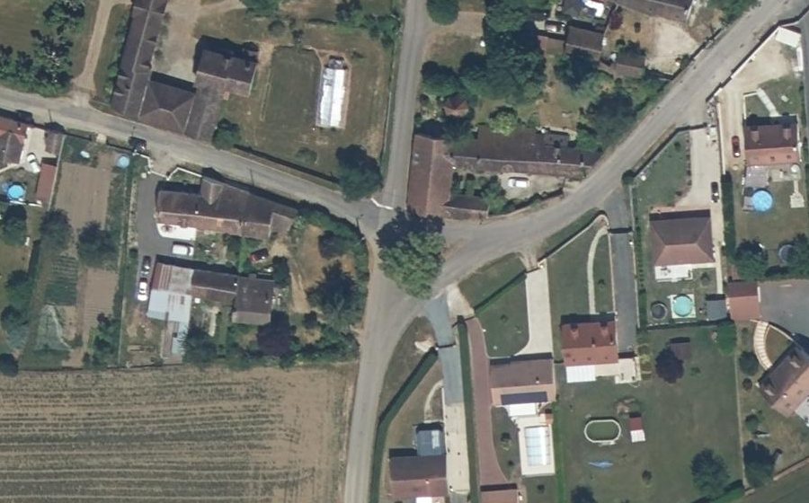 Vue aérienne du Rond-Point de la Liberté