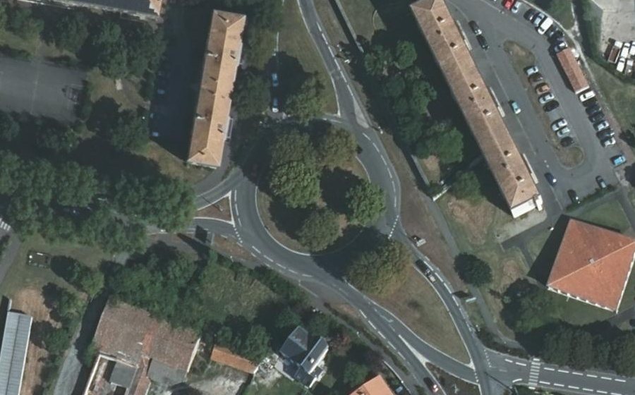 Vue aérienne du Rond-Point Vauban
