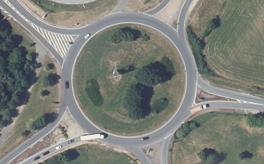 Vue aérienne du Route Centre Europe Atlantique