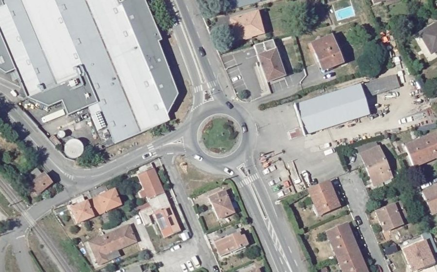 Vue aérienne du Rue Victor Hugo