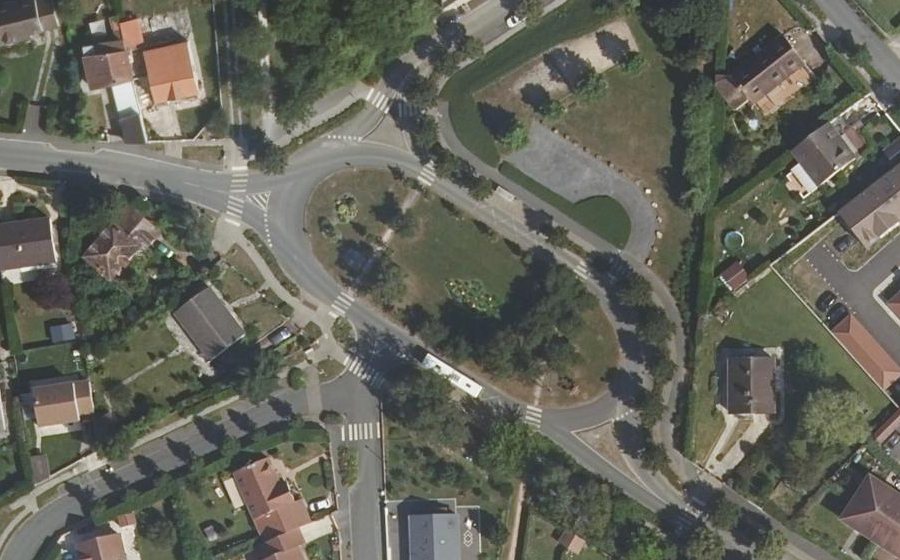Vue aérienne du Place des Échabots