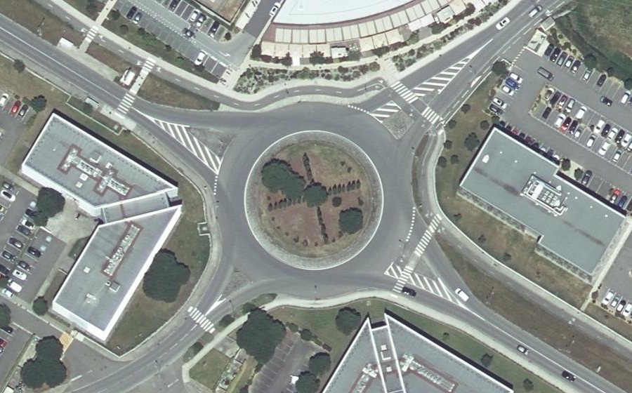 Vue aérienne du Boulevard de l'Europe