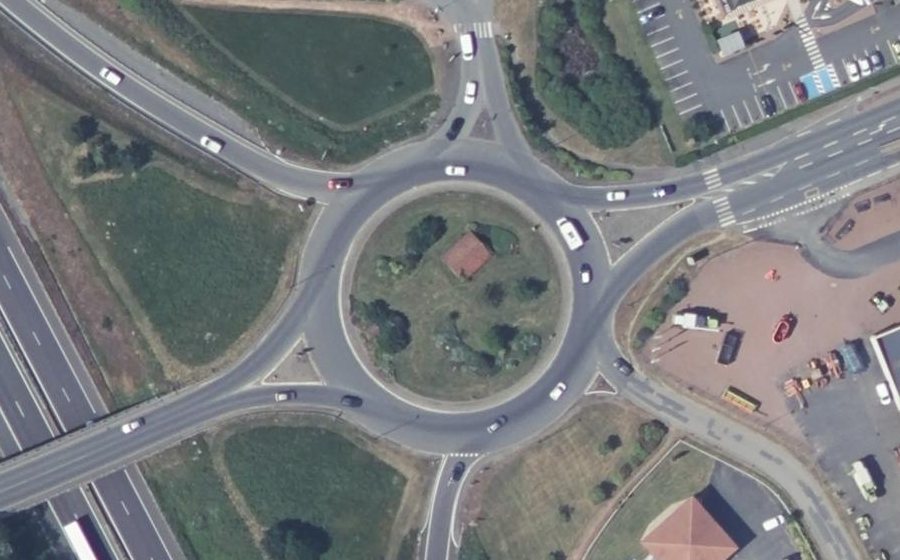 Vue aérienne du Boulevard de Thouars
