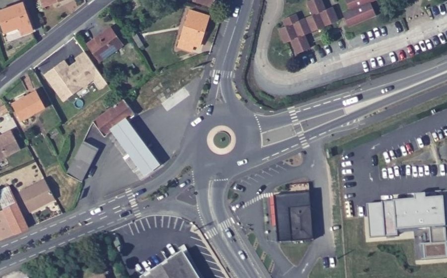Vue aérienne du Rond-Point Parczew