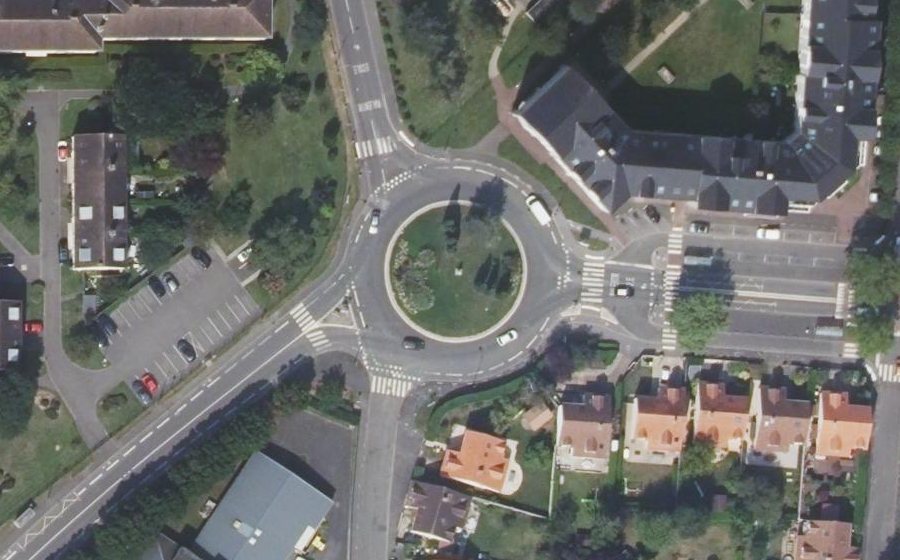 Vue aérienne du Rond-Point Jean Mermoz