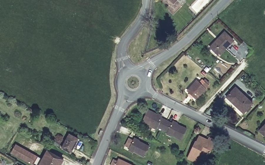 Vue aérienne du Rond-Point Arnaud Beltrame