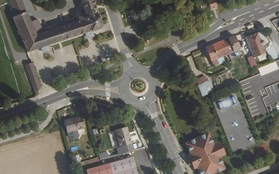 Vue aérienne du Rue de Mitry